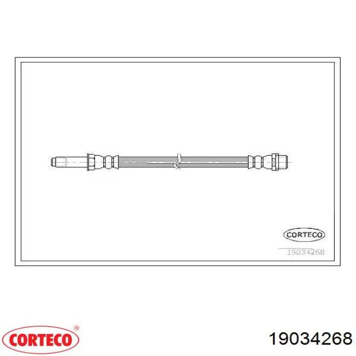 Шланг гальмівний задній 19034268 Corteco