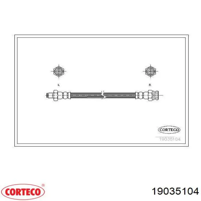 Гальмівні шланги передні 19035104 Corteco