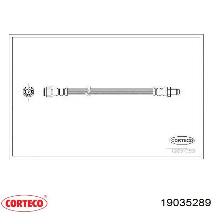 Шланг гальмівний задній Corteco 19035289 ціна, від 12.42 USD
