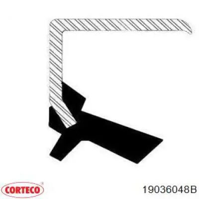 19036048B Corteco Сальник передньої маточини, зовнішній