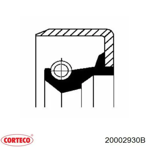 Сальник передньої маточини, внутрішній Corteco 20002930B ціна, від 3.10 USD