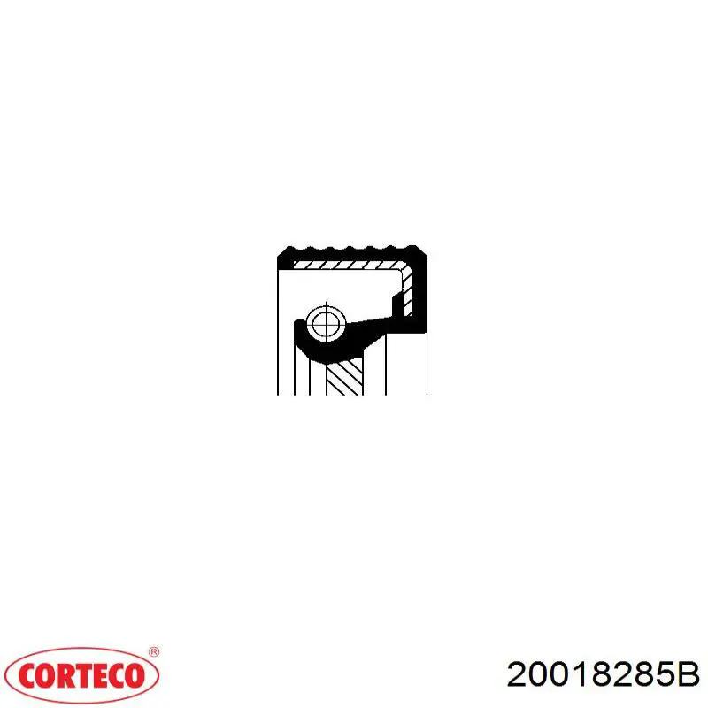 Купити 20018285B Corteco Сальник распредвала двигуна, задній