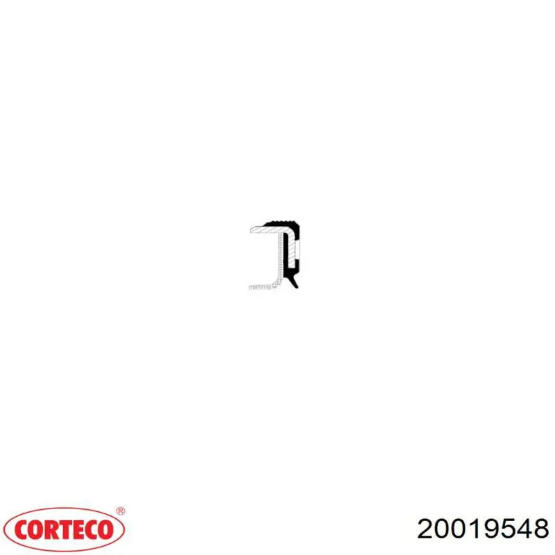 20019548 Corteco Сальник колінчастого валу