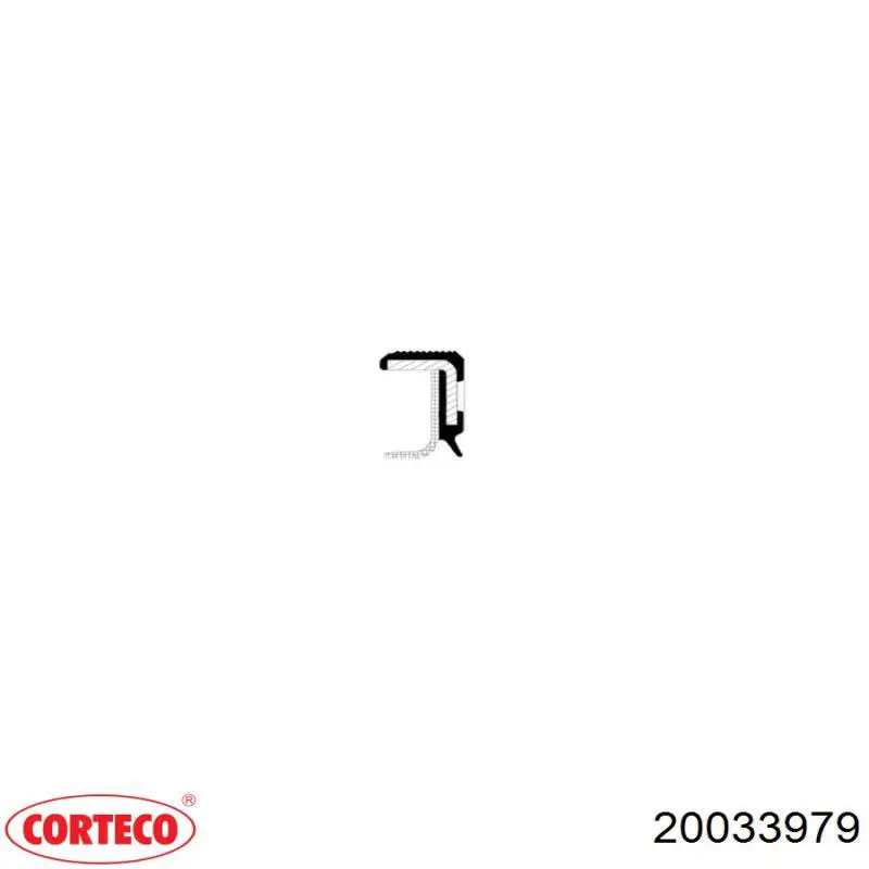 Сальник колінвала задній 20033979 Corteco