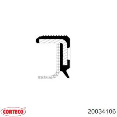 Купити 20034106 Corteco Сальник коленвала передній