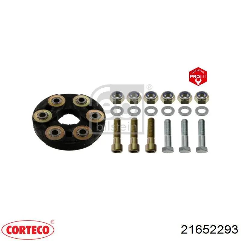 Муфта кардана еластична, перед./зад. 21652293 Corteco