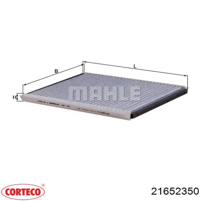 Фільтр повітряний обігрівача Corteco 21652350 ціна, від 5.29 USD