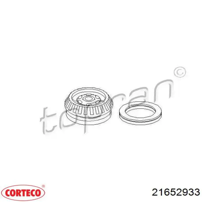 Опора стійки амортизатора переднього Corteco 21652933 ціна, від 15.02 USD