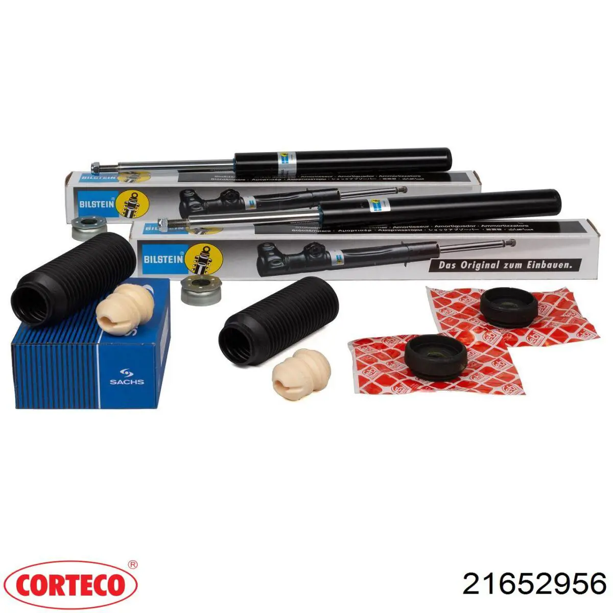 Подушка амортизатора переднього Corteco 21652956