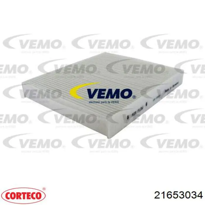 Купити 21653034 Corteco Фільтр салону вугільний