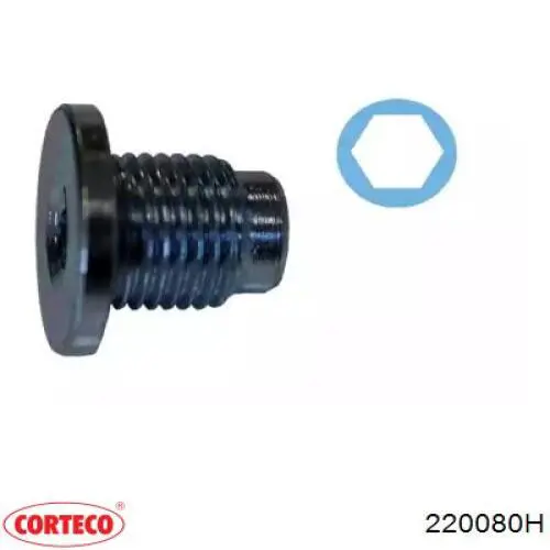 Пробка піддона двигуна 220080H Corteco