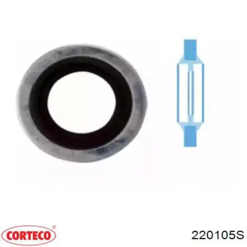 Купити 220105S Corteco Пробка піддона двигуна