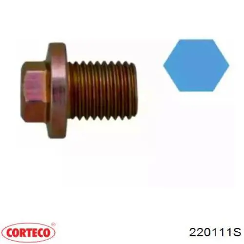 Пробка піддона двигуна 220111S Corteco