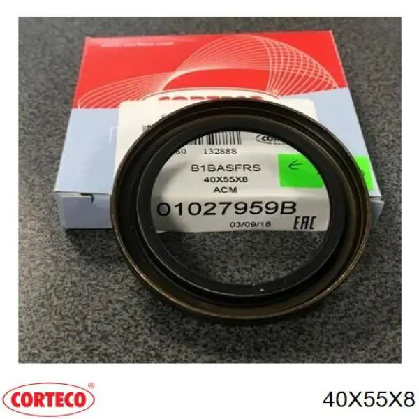 40X55X8 Corteco Сальник двигуна, распредвала