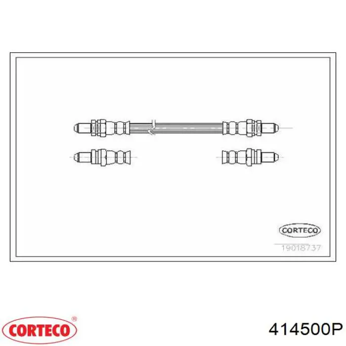 414500P Corteco прокладка головки блока циліндрів (гбц)