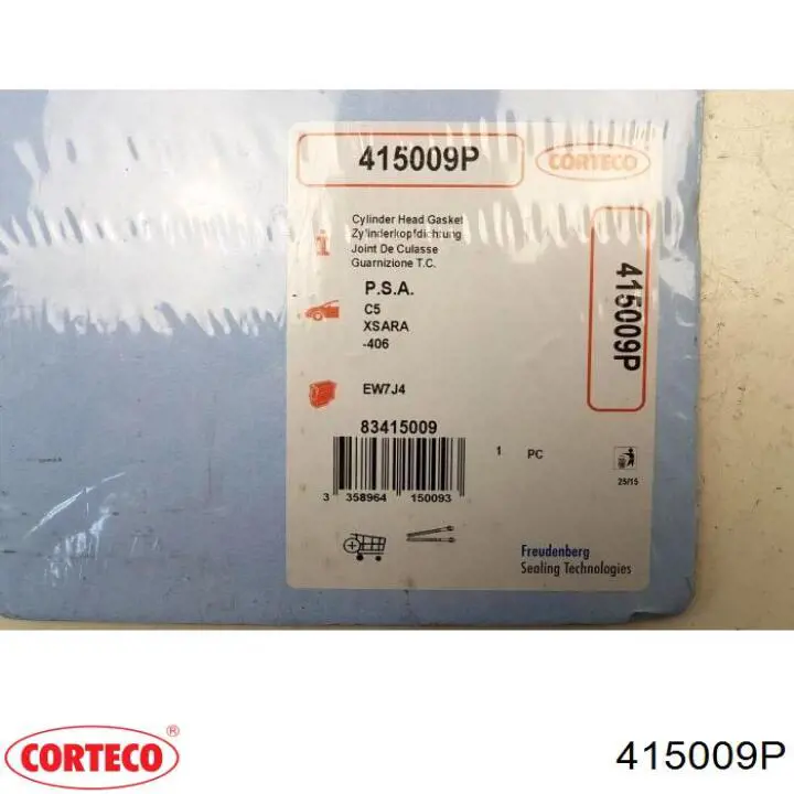 415009P Corteco прокладка головки блока циліндрів (гбц)