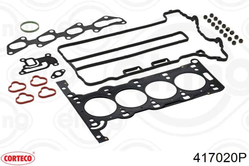 Комплект прокладок двигуна, верхній 417020P Corteco