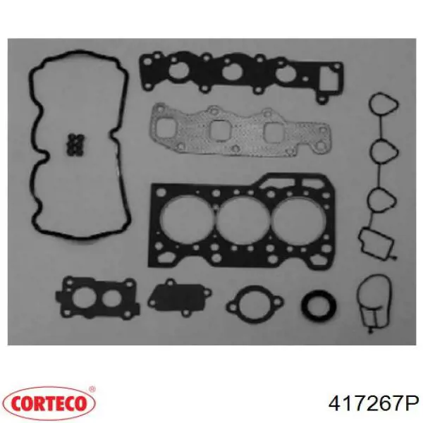 Комплект прокладок двигуна, верхній 417267P Corteco