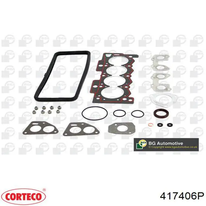 Комплект прокладок двигуна, верхній Corteco 417406P ціна, від 28.81 USD