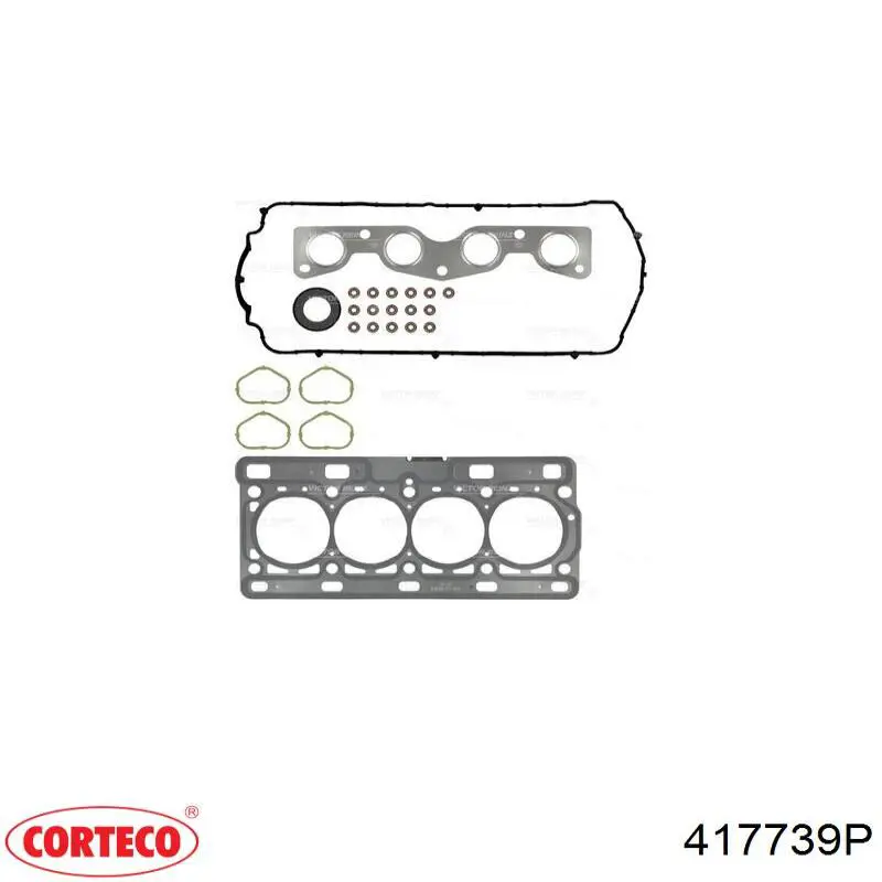 Комплект прокладок двигуна, верхній Corteco 417739P ціна, від 70.95 USD