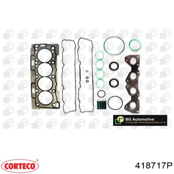 418717P Corteco Комплект прокладок двигуна, верхній