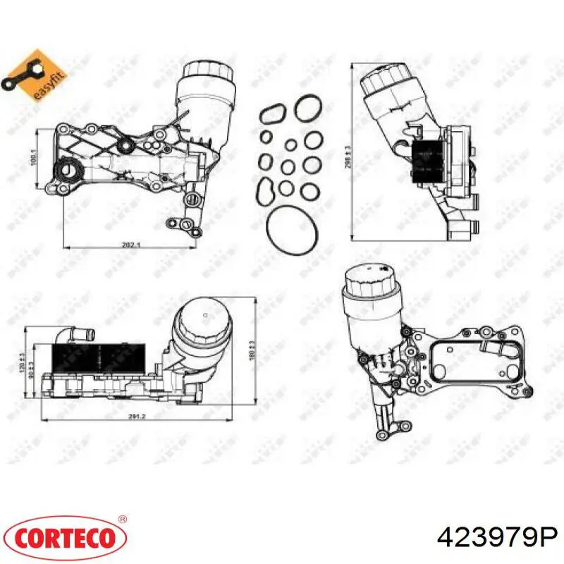 Прокладка піддону картера двигуна Corteco 423979P ціна, від 9.58 USD