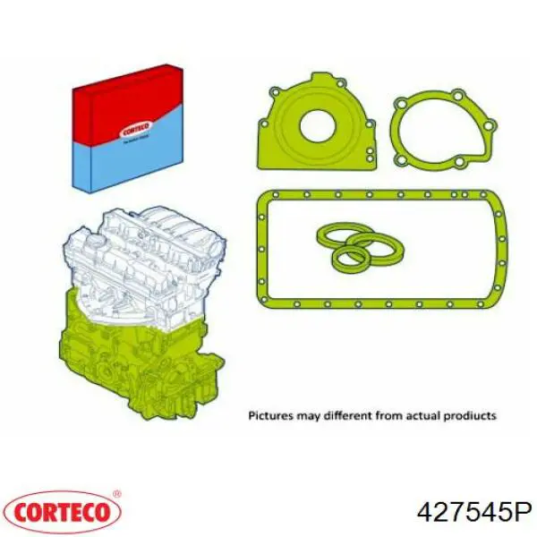 Купити 427545P Corteco Комплект прокладок двигуна, нижній