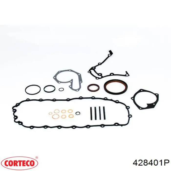 Комплект прокладок двигуна, нижній Corteco 428401P ціна, від 30.41 USD
