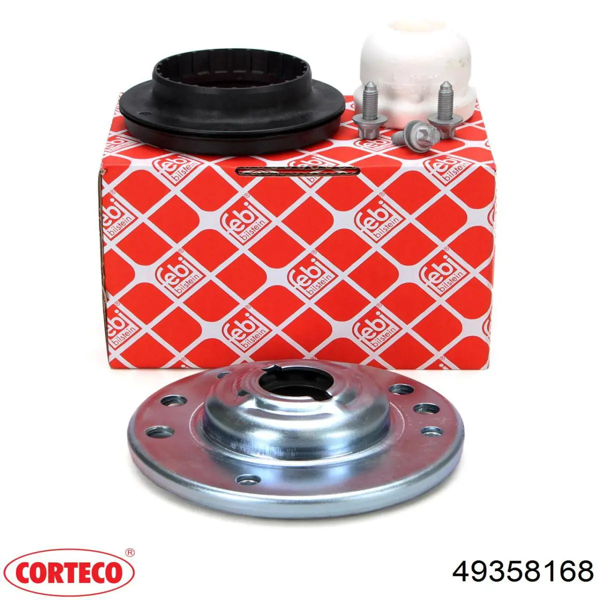 Подушка амортизатора переднього Corteco 49358168