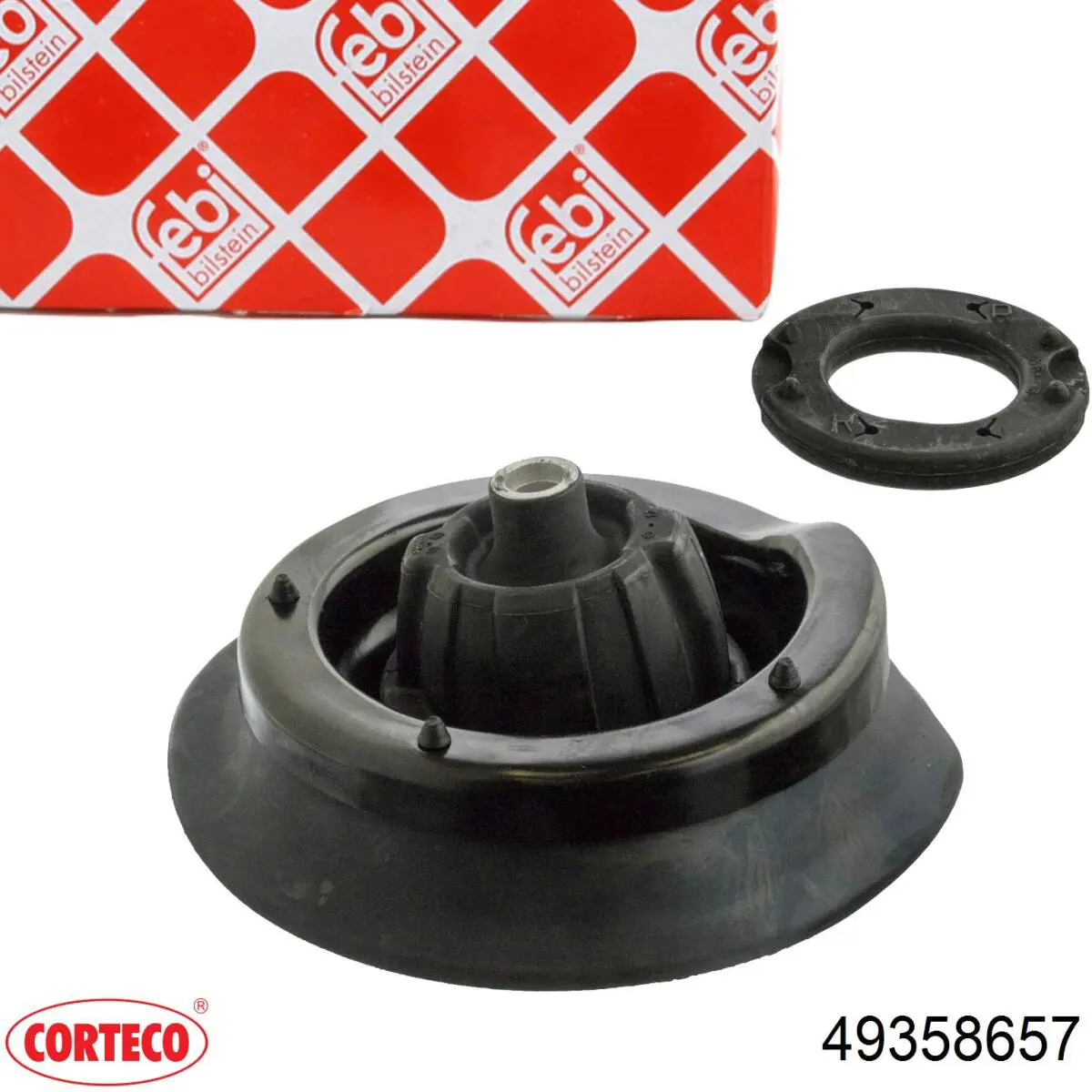 Подушка амортизатора переднього Corteco 49358657