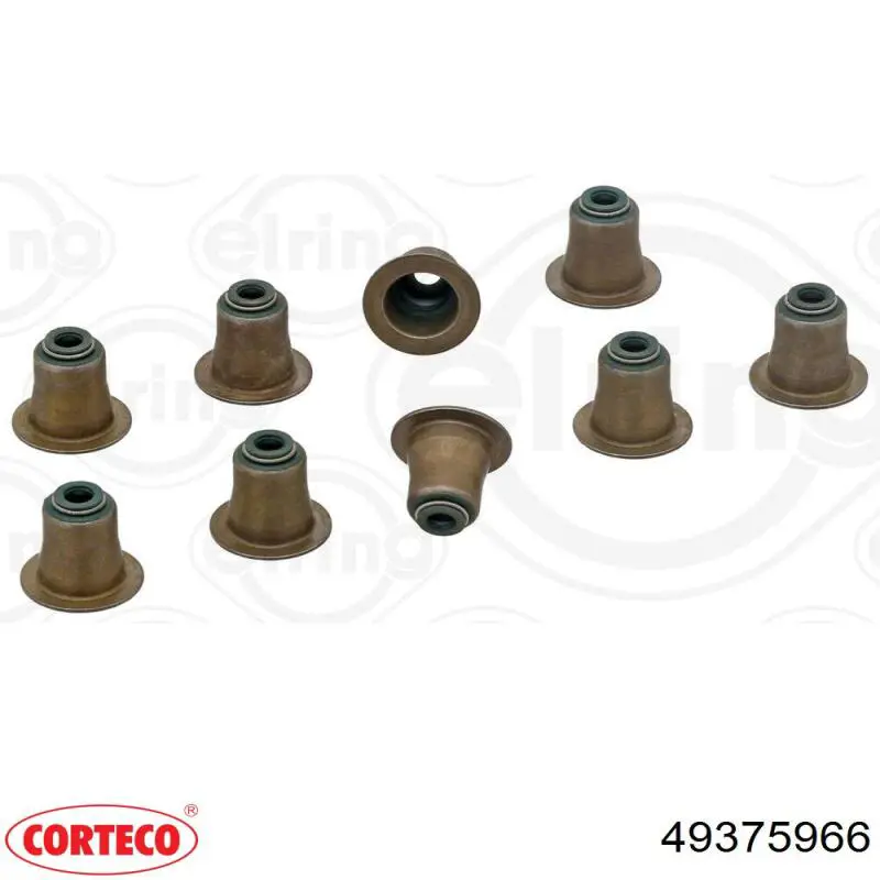 49375966 Corteco Сальник клапана (маслоз'йомного), випускного, комплект