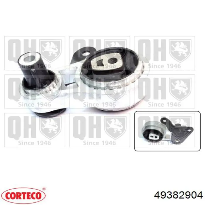 Купити 49382904 Corteco Подушка (опора) двигуна, права