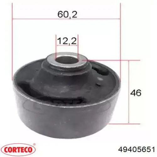 49405651 Corteco Сайлентблок переднього нижнього важеля