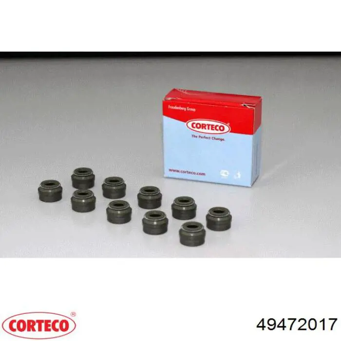 49472017 Corteco сальник клапана (маслознімний, впуск/випуск)