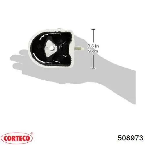Подушка (опора) двигуна ліва/права 508973 Corteco