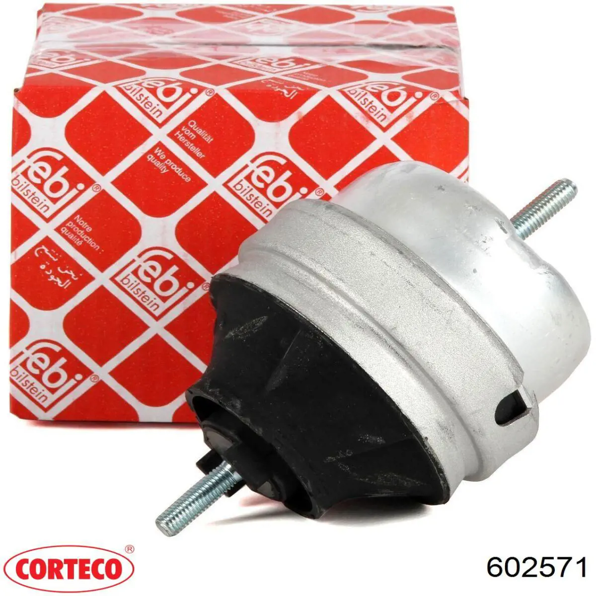 Купити 602571 Corteco Подушка (опора) двигуна, ліва