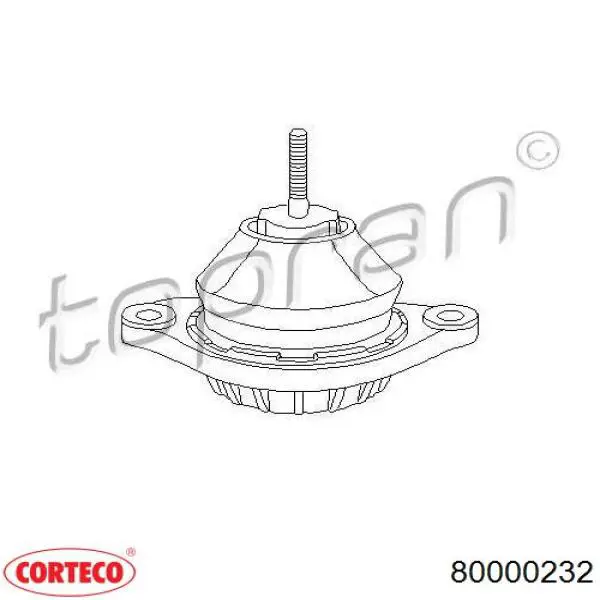 80000232 Corteco подушка (опора двигуна ліва/права)