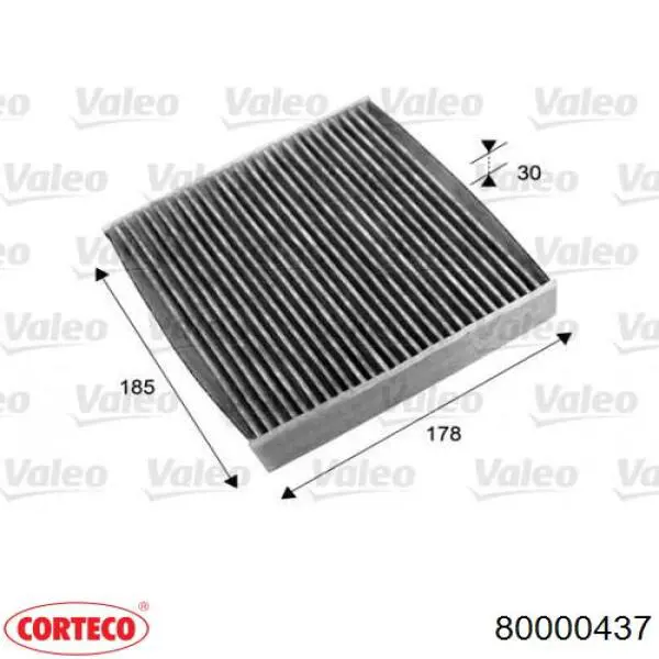 Фільтр повітряний обігрівача Corteco 80000437 ціна, від 6.51 USD