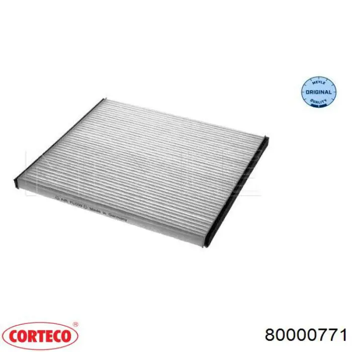 80000771 Corteco Внутрішньосалонний фільтр