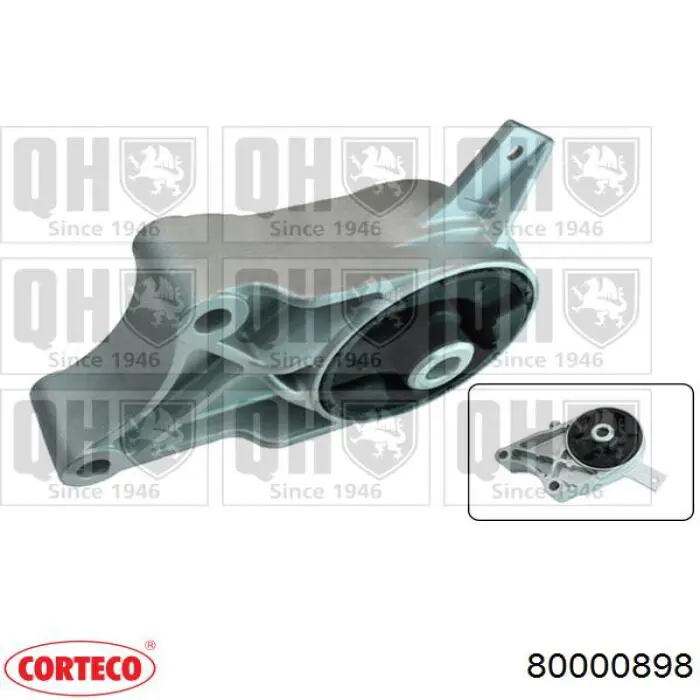 Подушка двигуна задня 80000898 Corteco