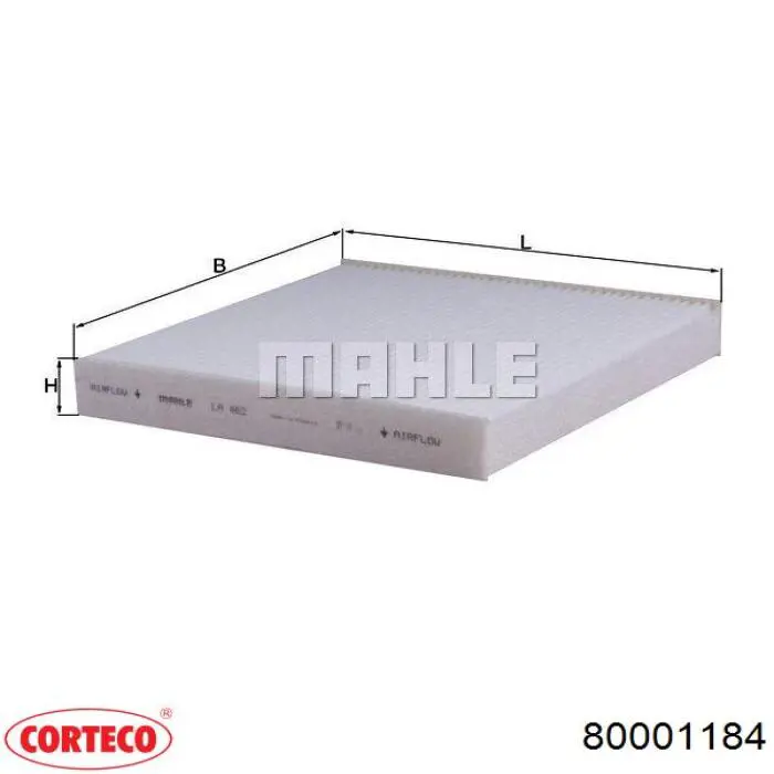 Фільтр повітряний обігрівача Corteco 80001184 ціна, від 8.76 USD