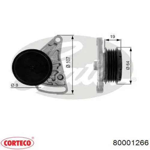 Болт колінвалу Corteco 80001266 ціна, від 12.77 USD