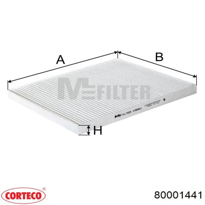Фільтр повітряний обігрівача Corteco 80001441 ціна, від 5.46 USD