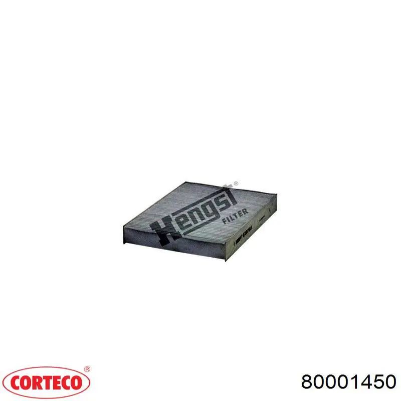 Купити 80001450 Corteco Фільтр салону вугільний