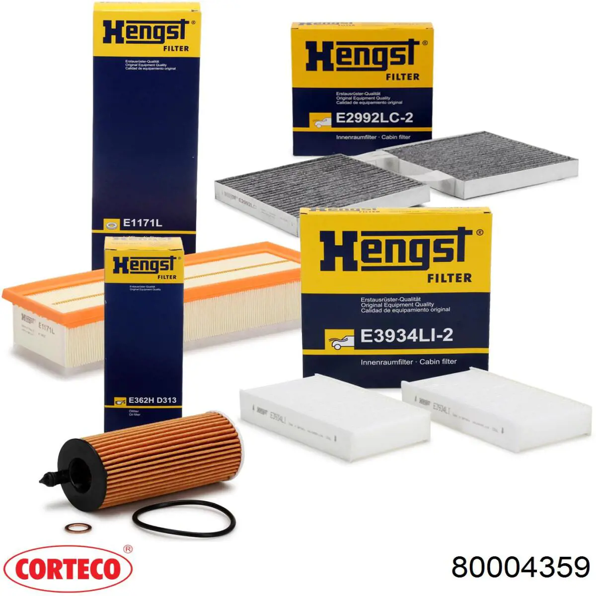 Купити 80004359 Corteco Фільтр салону вугільний