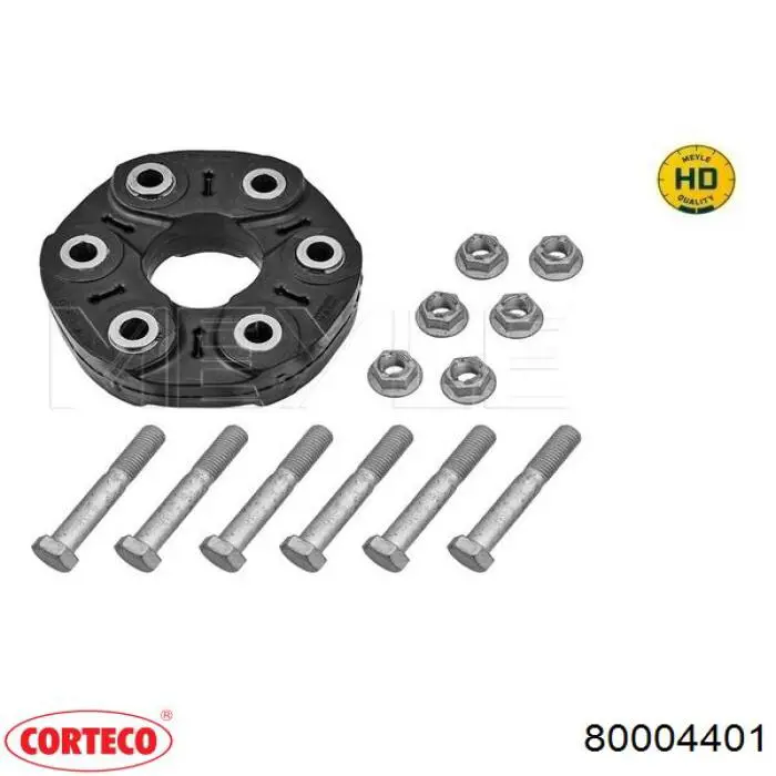 Муфта кардана еластична, перед./зад. 80004401 Corteco