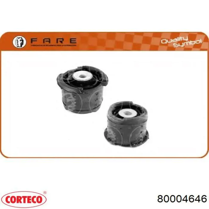 Сайлентблок задньої балки 80004646 Corteco