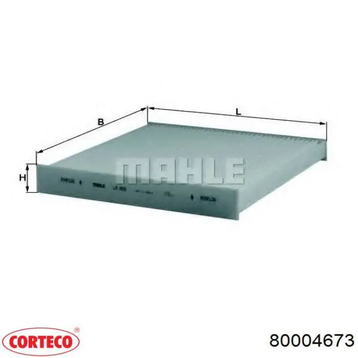 Фільтр салону 80004673 Corteco
