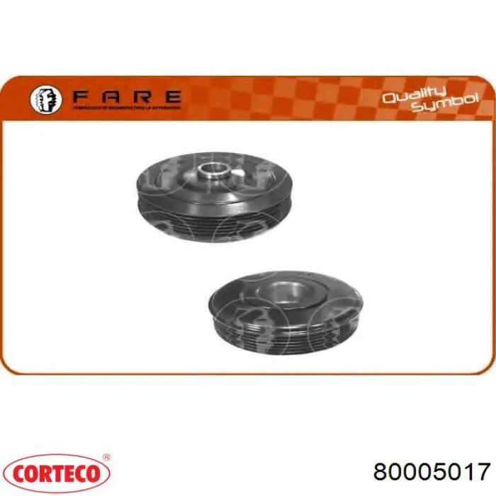 Демпферний шків колінвала Corteco 80005017