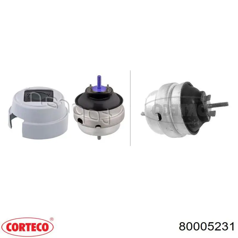 Ліва подушка двигуна Corteco 80005231 ціна, від 52.10 USD